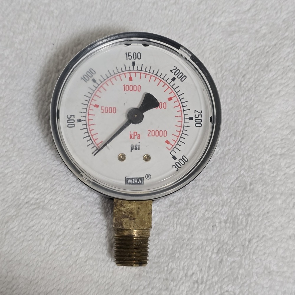 Vintage WIKA‎ Pressure Gauge 3000 PSI